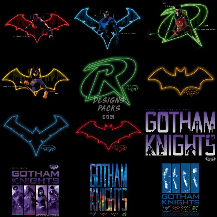 12 Cartoon Bat Serie Designs Bundle Png