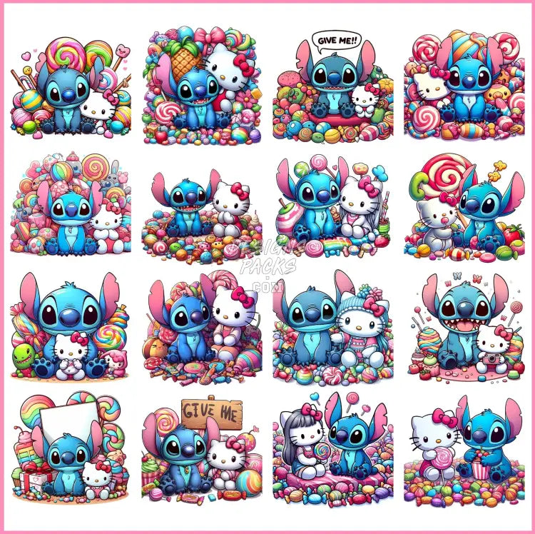 15 Lilo And Stitch Birthday Designs Bundle Png