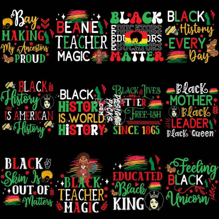 20 Juneteenth Black History Designs Bundle Png