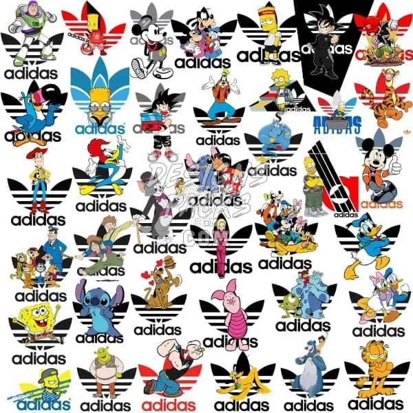 42 Cartoon Brand Designs Bundle PNG designspacks
