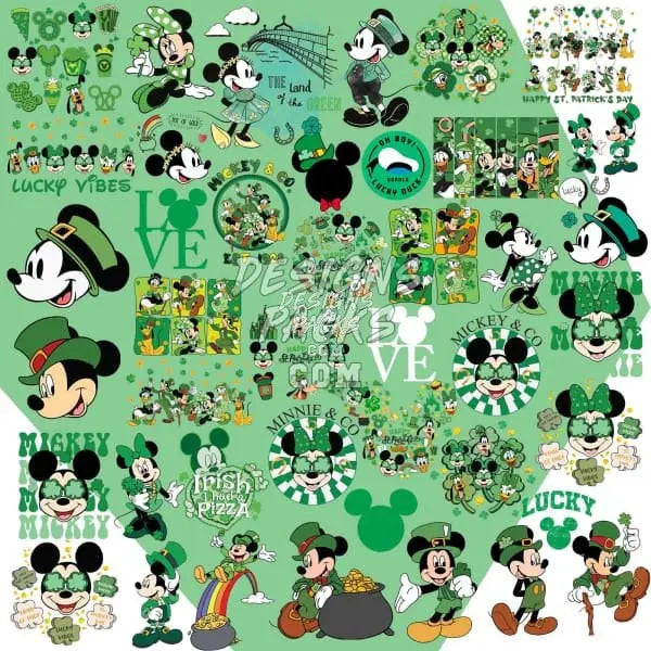 43 Cartoon St. Patricks Day Designs Bundle PNG designspacks