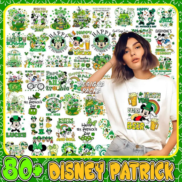 80 St. Patrick’s Day Cartoon Designs Bundle Png