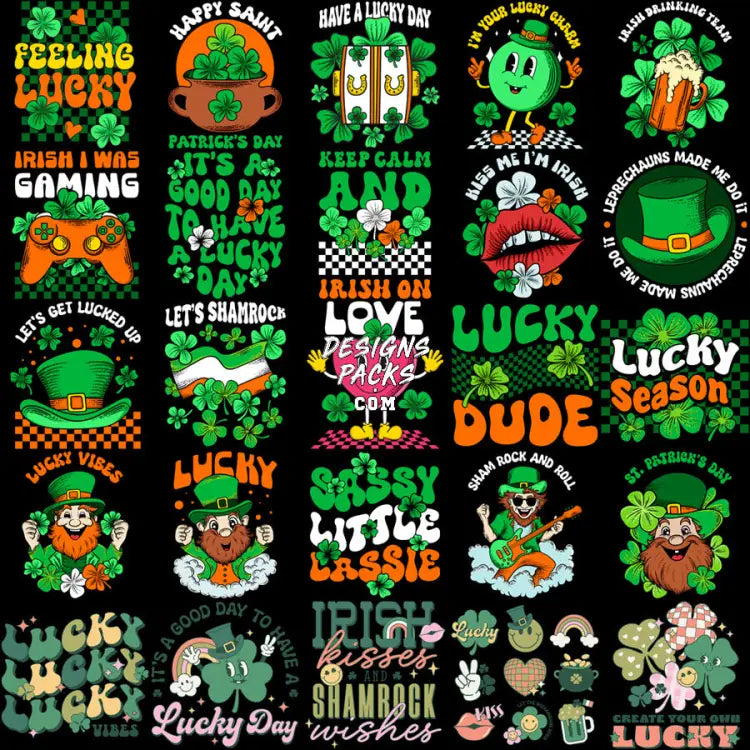 99 Mixed St. Patrick’s Day Designs Bundle Png