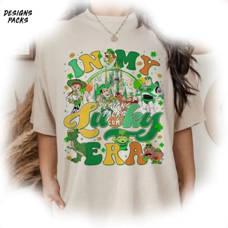 Wdw Cartoon Land Castle Family Aint Patrick Lucky Shamrock Toy Story Happy St. Patrick’s Day In