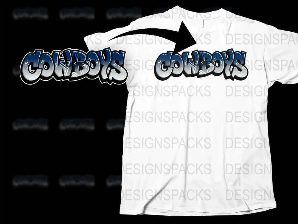 Urban Cowboys Graphic T-Shirt, Street Style Typography, Black and White Tee, Bold Lettering, Casual Fashion, Unisex Wear