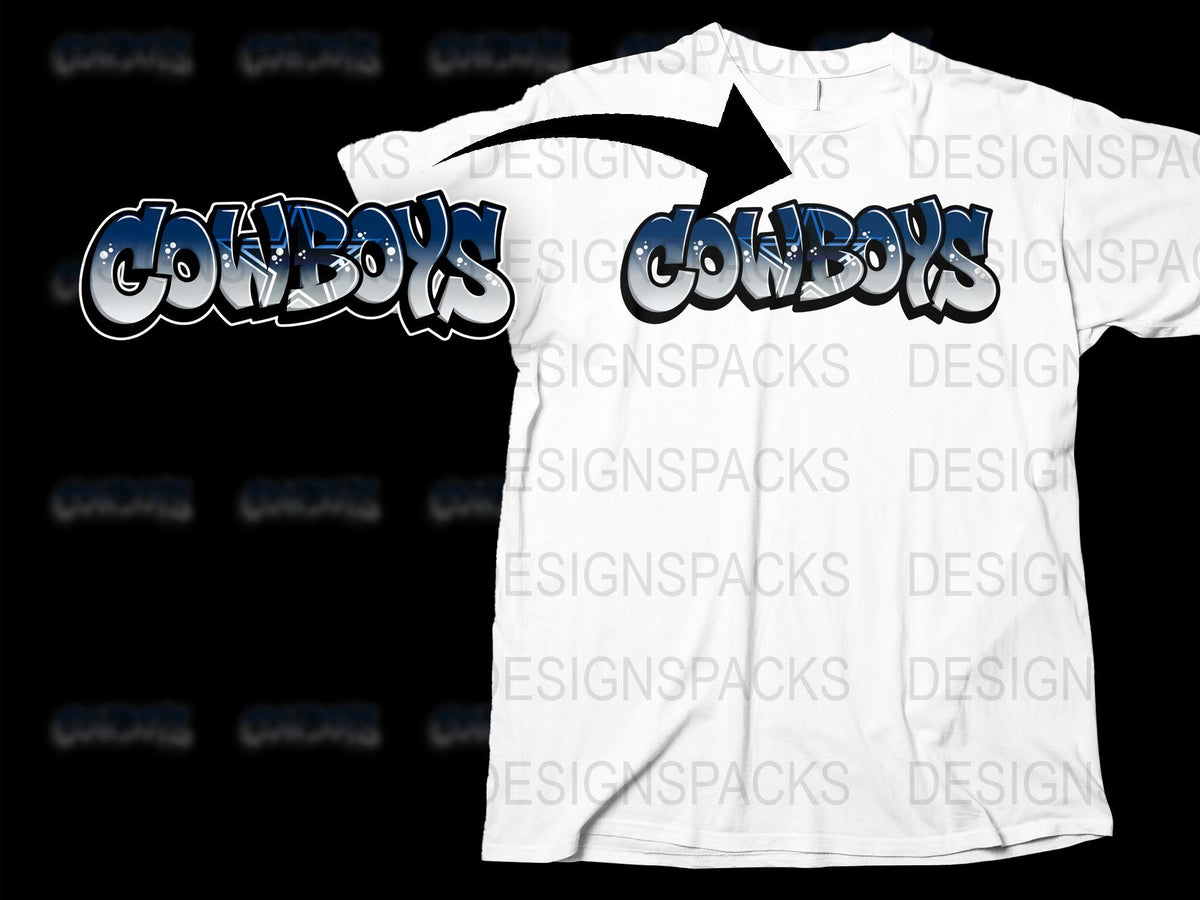 Urban Cowboys Graphic T-Shirt, Street Style Typography, Black and White Tee, Bold Lettering, Casual Fashion, Unisex Wear