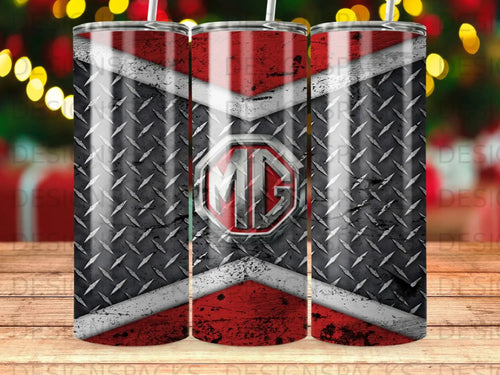 MG Logo Diamond Plate Red White Design Pattern product type