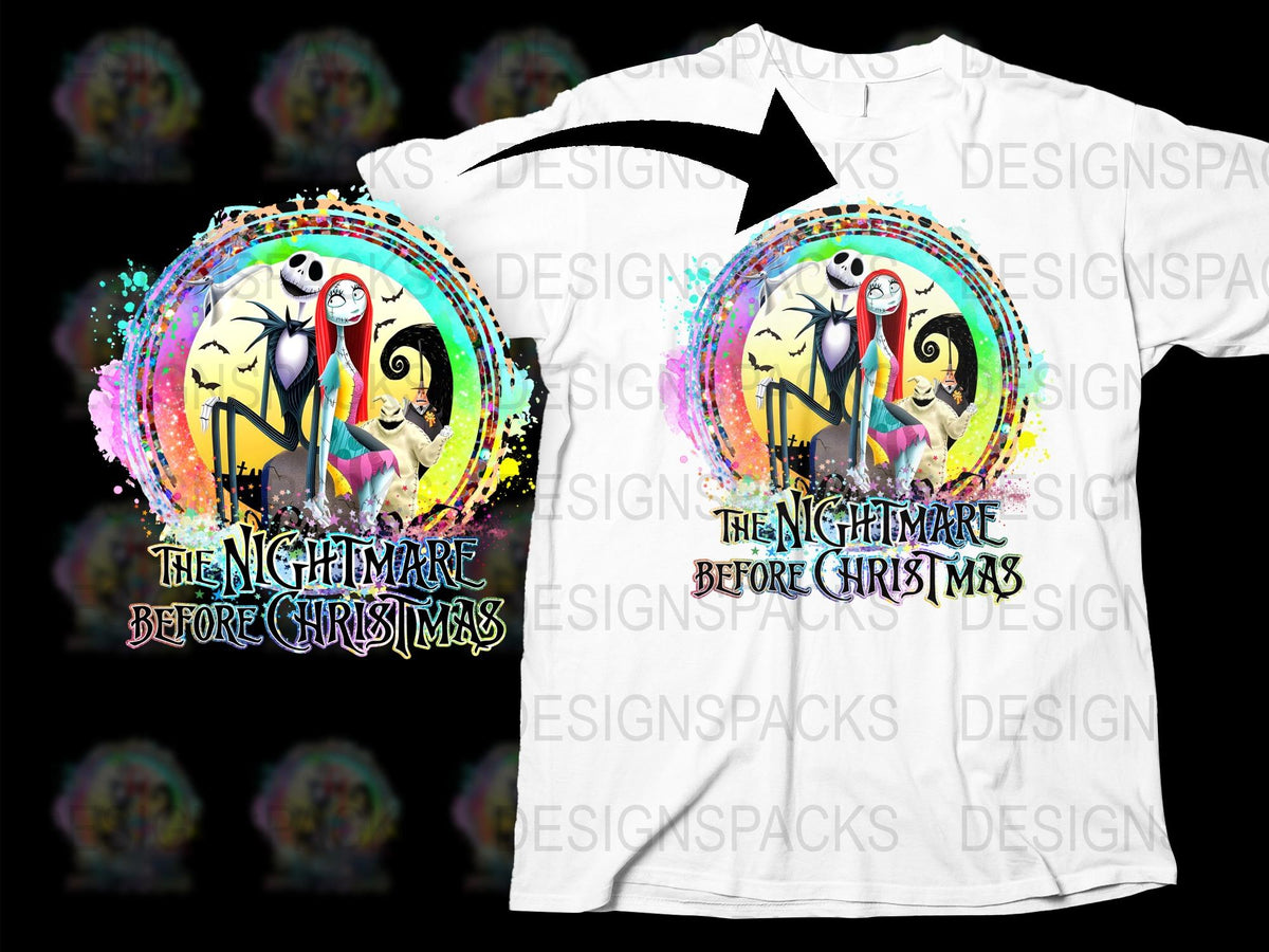 Nightmare Before Christmas T-Shirt, Jack Skellington Graphic Tee, Unisex Halloween Shirt