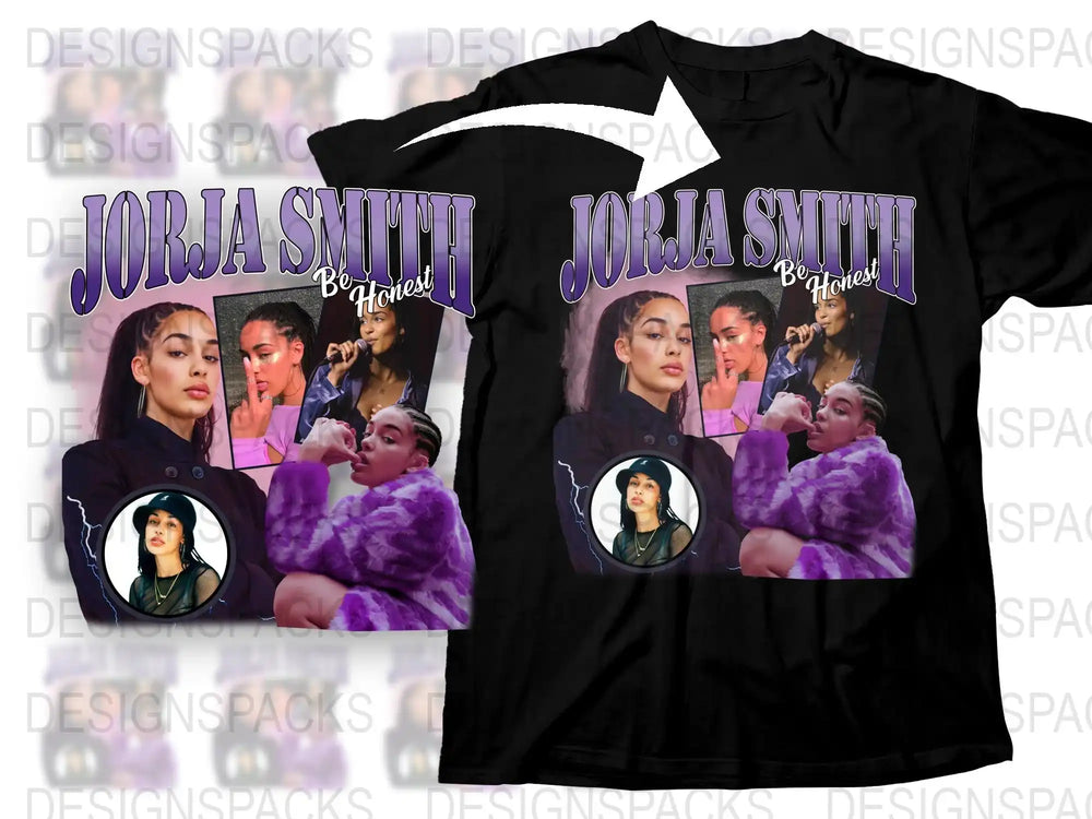 Jorja Smith Graphic T-Shirt, Trendy Pop Music Tee, Be Righteous Album Fan Merch, Stylish Casual Streetwear, Unisex Fashion Top