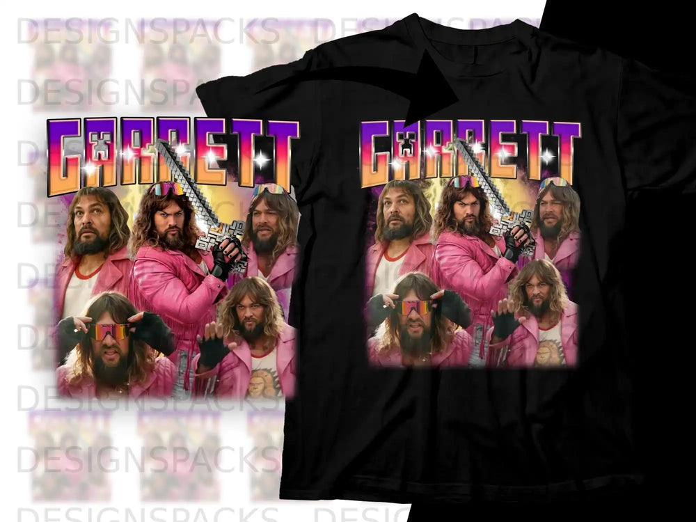 Joe Exotic from Tiger King with "GARRETT" text.