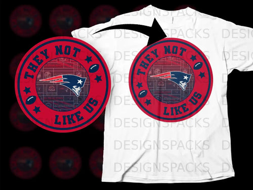 They Not Like Us Circular Logo Print T-shirt
