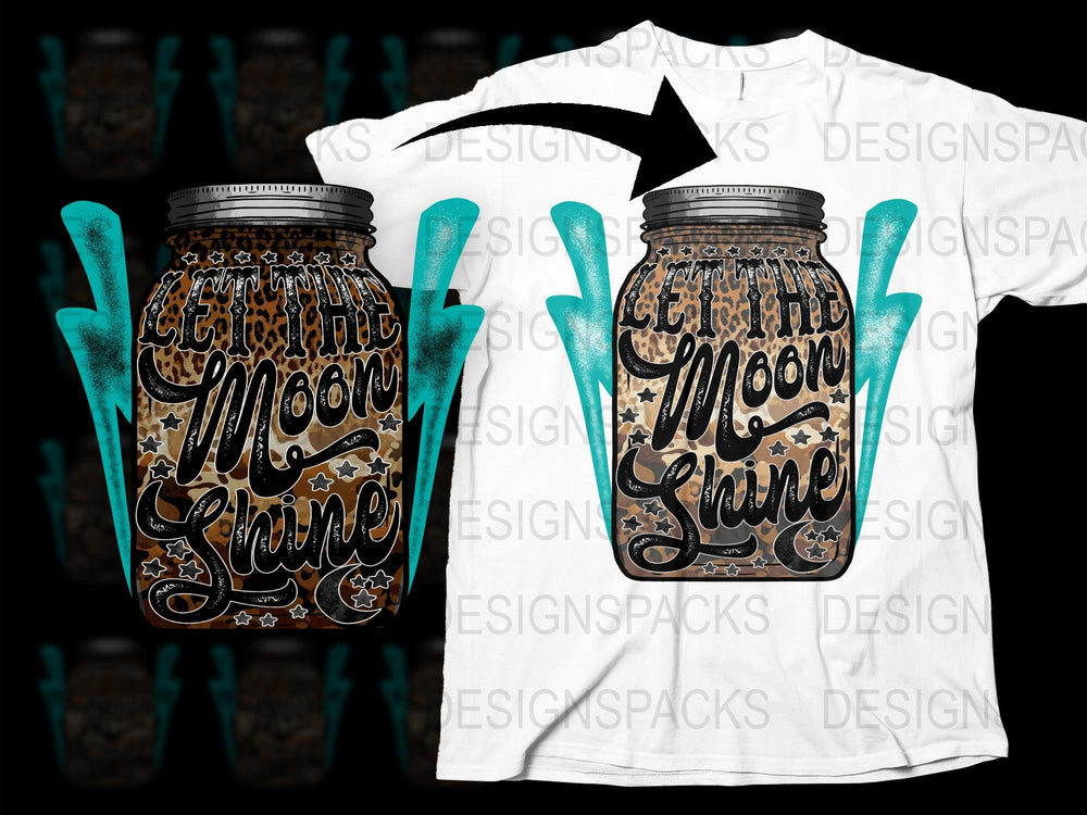 Vintage Moonshine Mason Jar Graphic T-Shirt, Rustic Country Style Tee, Unisex Fashion Top