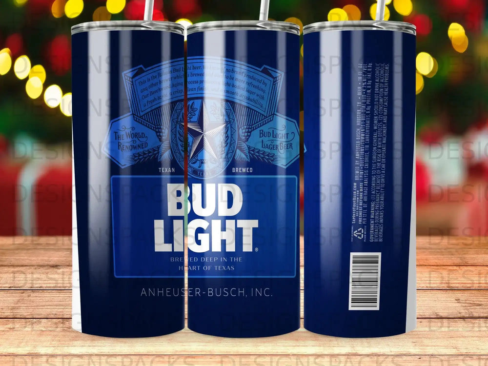 Bud Light lager beer can with text and branding, featuring the Bud Light logo.