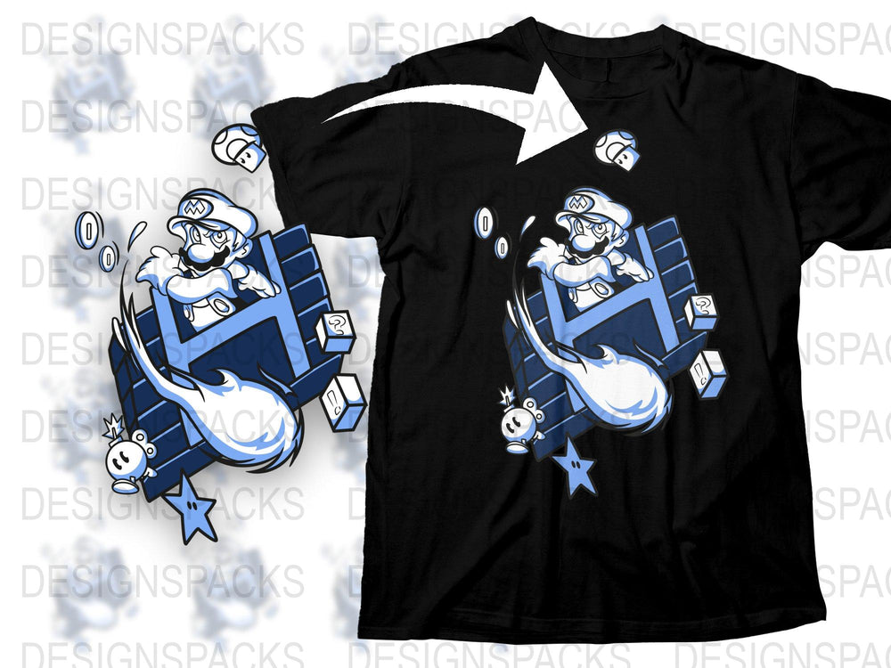 Cool Astronaut Unicorn T-Shirt, Novelty Space Theme Graphic Tee, Black Cotton Shirt for Teens and Adults, Unique Gift Idea