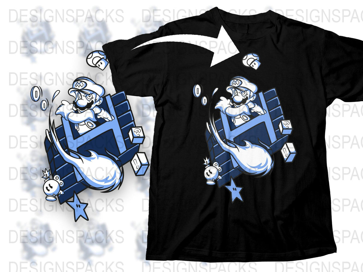 Cool Astronaut Unicorn T-Shirt, Novelty Space Theme Graphic Tee, Black Cotton Shirt for Teens and Adults, Unique Gift Idea