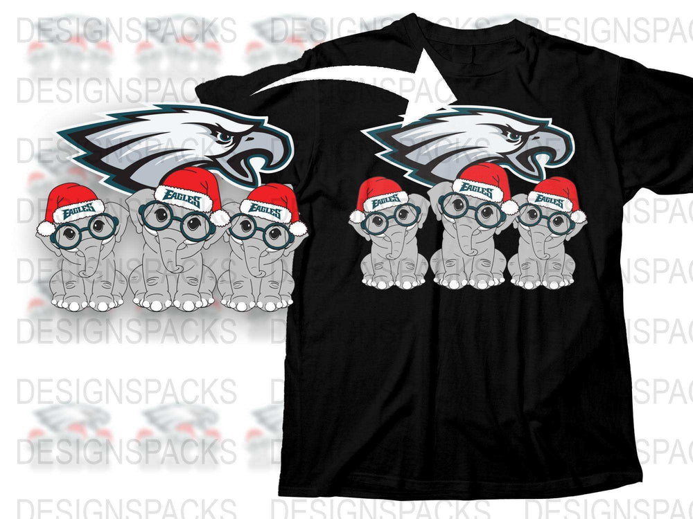 Philadelphia Eagles Christmas Minions T-Shirt, Holiday Minions Graphic Tee, Unisex Football Fan Apparel