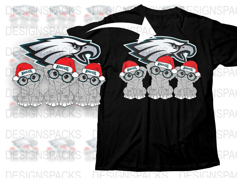 Philadelphia Eagles Christmas Minions T-Shirt, Holiday Minions Graphic Tee, Unisex Football Fan Apparel