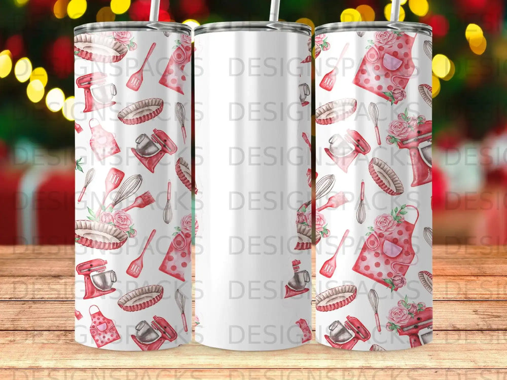 Watercolor Baking Kitchen Apron Mixer Whisk Tumbler product type