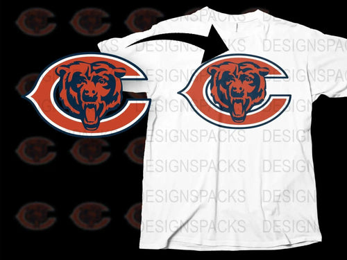 Chicago Bears Inspired T-Shirt, Sports Team Logo Graphic Tee, Unisex Football Shirt Gift