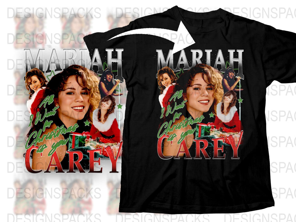 Mariah Carey Graphic T-Shirt, Vintage Pop Diva Tee, 90s Music Style Apparel, Collectible Fan Merchandise