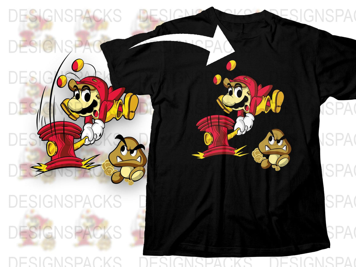Retro Cartoon Mouse T-Shirt, Vintage Style Graphic Tee, Classic Animation Shirt, Fun Casual Wear