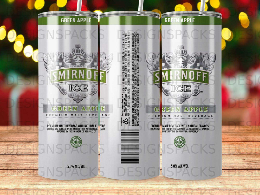 Smirnoff Ice Green Apple premium malt beverage can, 18 fl oz.