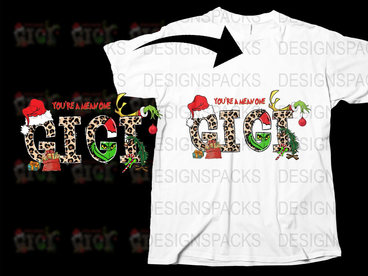 Festive Grinch T-Shirt, Christmas Holiday Inspired Graphic Tee, Adult and Kids Sizes, Winter Apparel