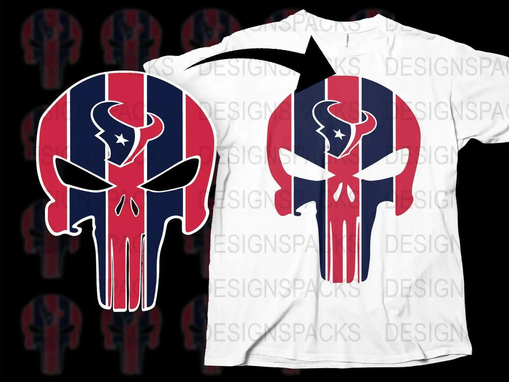 Patriotic Bull Skull T-Shirt, American Flag Print, Red Blue White, Summer Casual Tee, Unisex Graphic Shirt for Adults