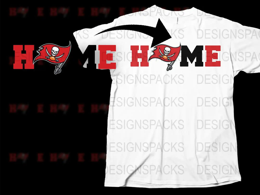 Tampa Bay Buccaneers Fan T-Shirt, White Graphic Tee, NFL Team Apparel, Sports Casual Wear