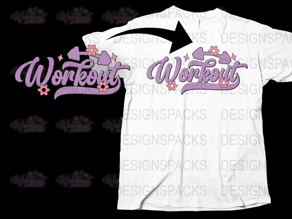 Workout Women's T-Shirt, Cute Monkey Graphic Tee, White Casual Fitness Apparel, Summer Top