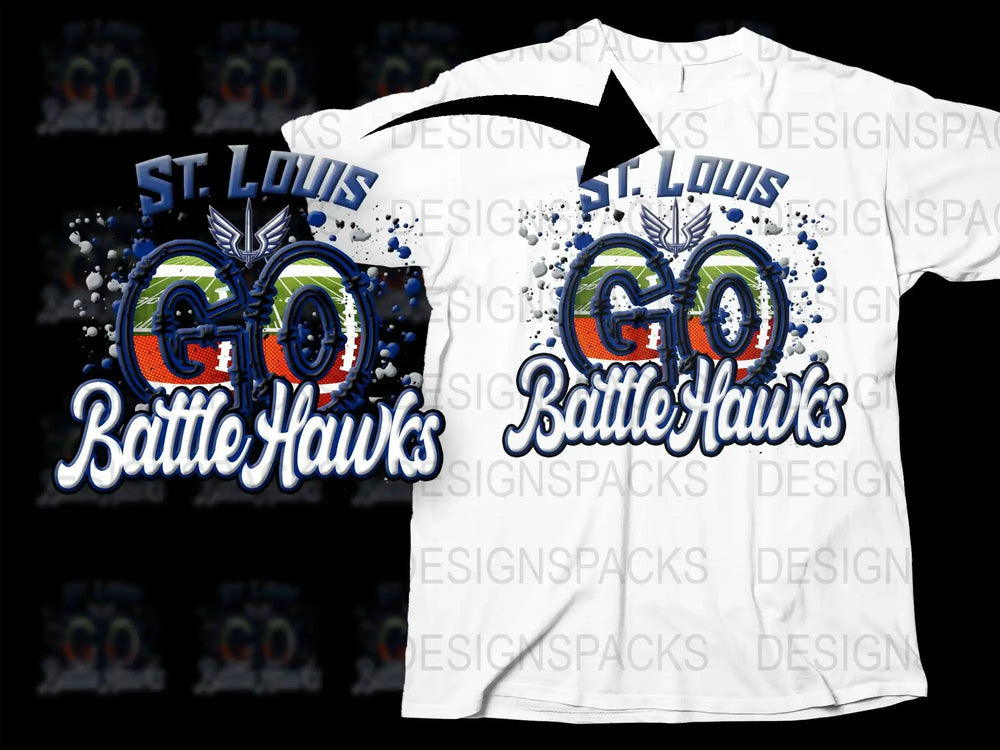 St. Louis Go BattleHawks Grafikdesign PNG Digitaler Download