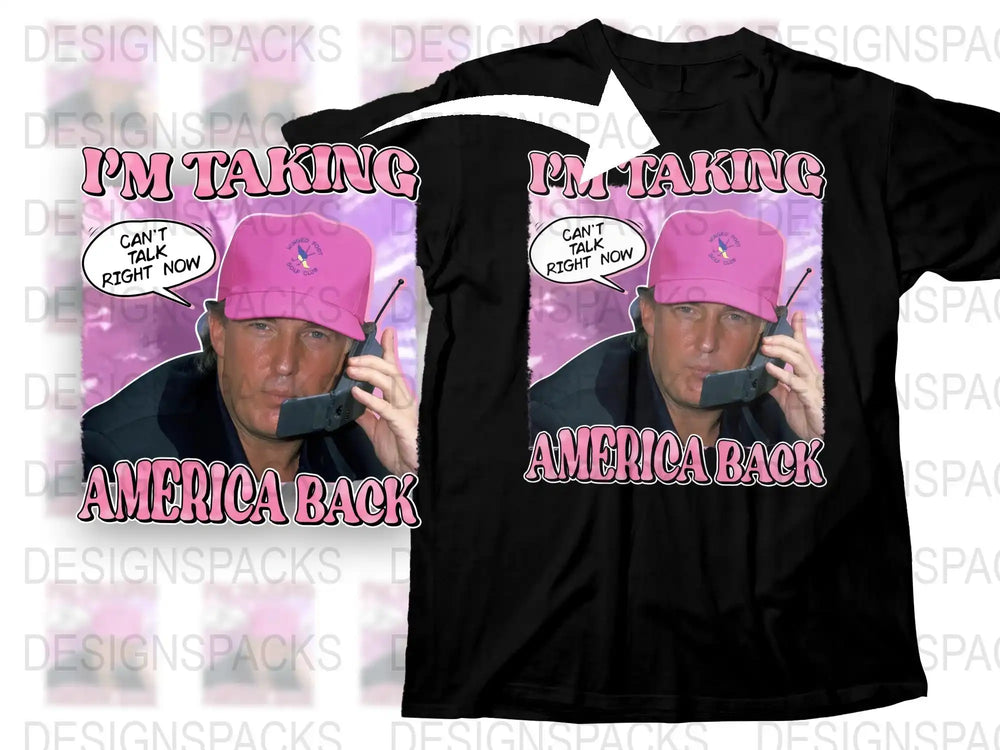 Retro Graphic T-Shirt, Pink Hat, Vintage Style Tee, Bold Text, Political Statement Shirt