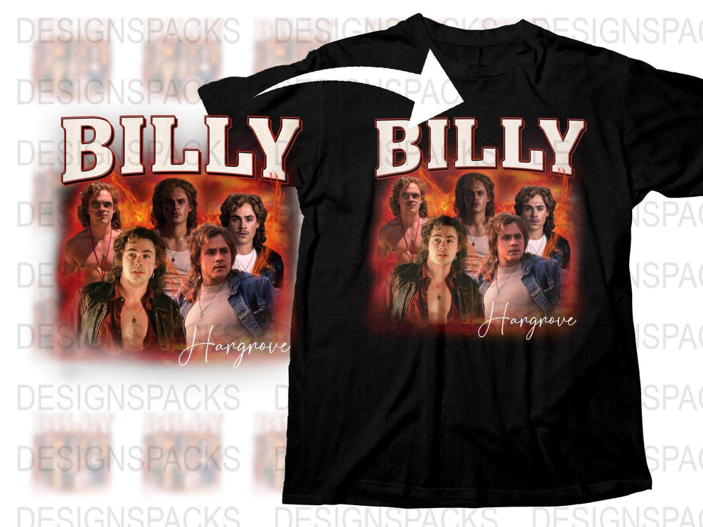 Vintage Billy Hargrove Stranger Things Inspired T-Shirt, Retro 80s Graphic Tee, Fan Gift Idea