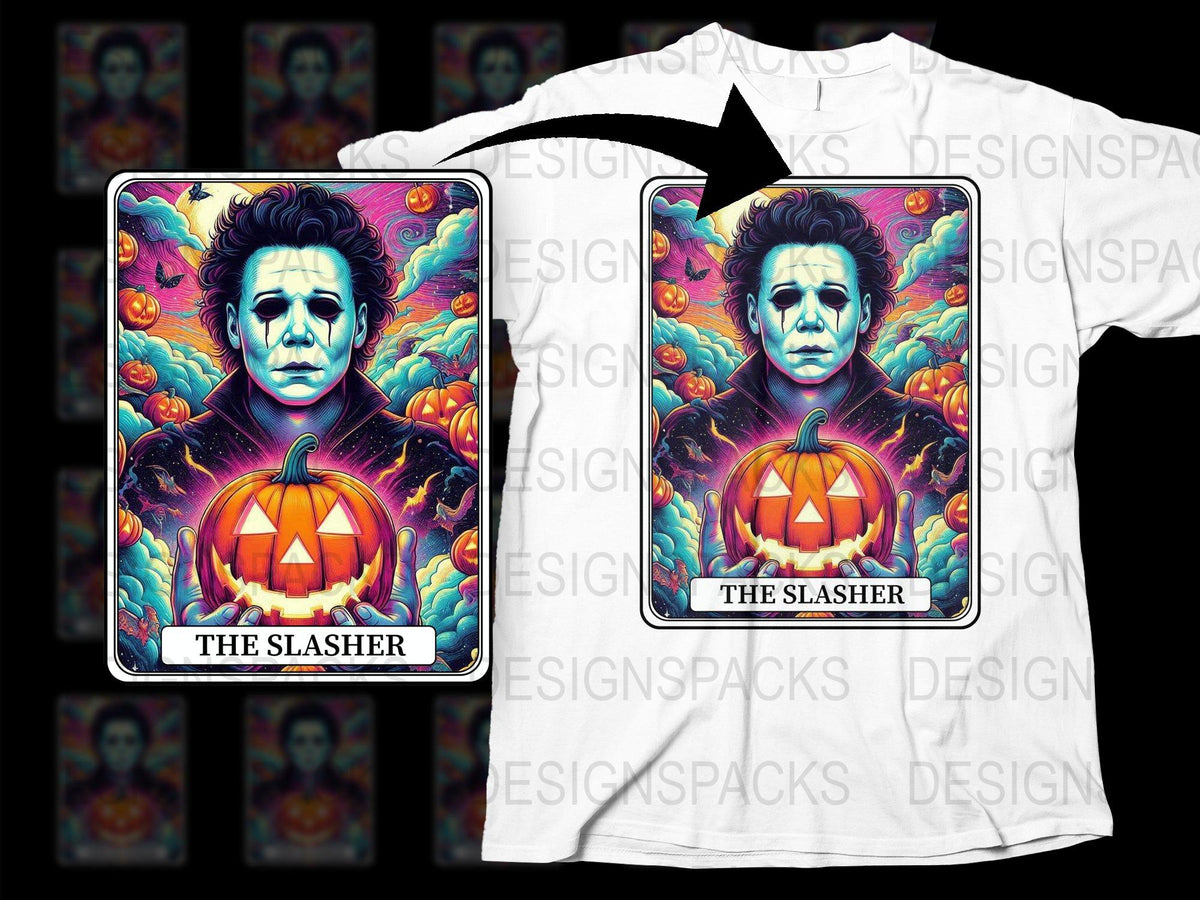 Halloween Michael Myers T-Shirt and Phone Case, Horror Movie Fan Merch, Pumpkin Graphic, Creepy Collectible Outfit and Accessory
