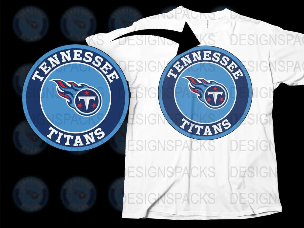Tennessee Titans Logo T-Shirt, Fan Gear, Sports Apparel, Football Team, Graphic Tee, Unisex Clothing