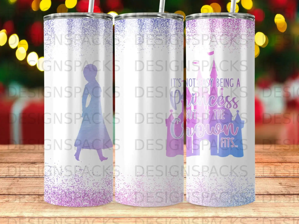 Princess Crown FITS Glitter Tumbler product type