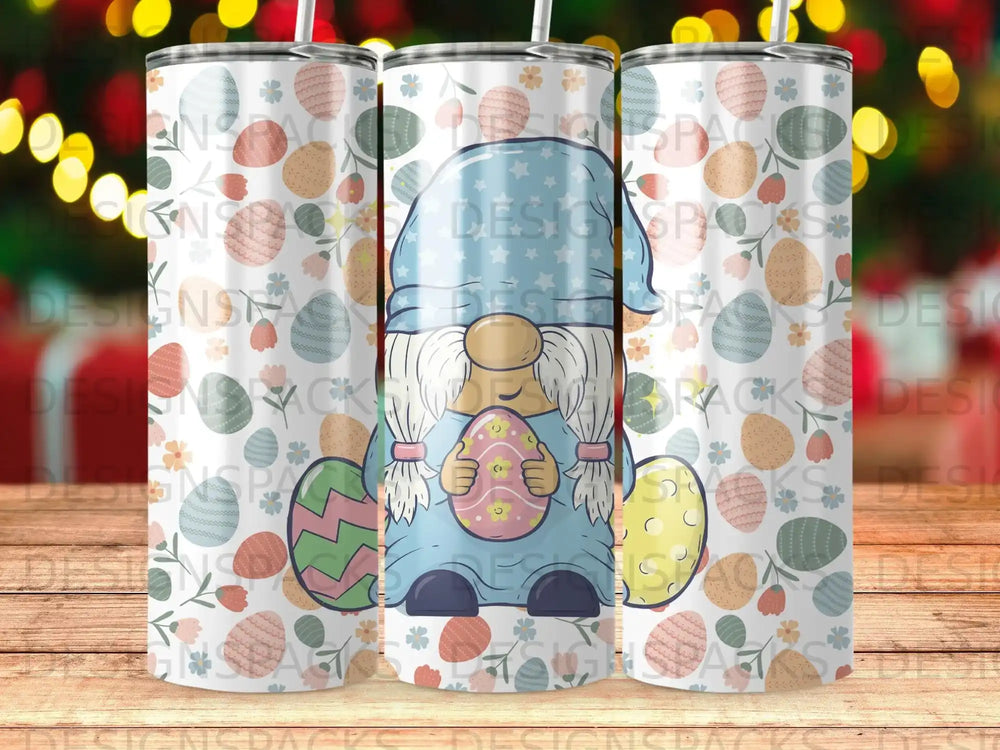 Spring Gnome Character Pastel Eggs Floral Design product type