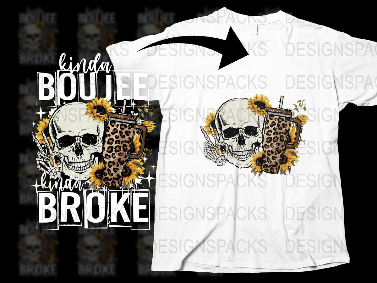 Gothic Skull Sunflower Leopard Print T-Shirt, Edgy Floral Graphic Tee, Unique Punk Style Top