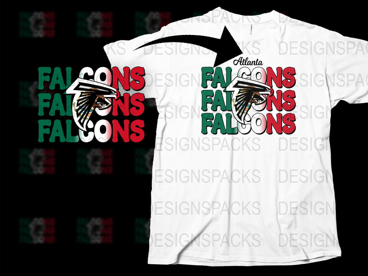 Atlanta Falcons T-Shirt, NFL Team Logo Graphic Tee, Sports Fan Apparel, Unisex White Cotton Shirt