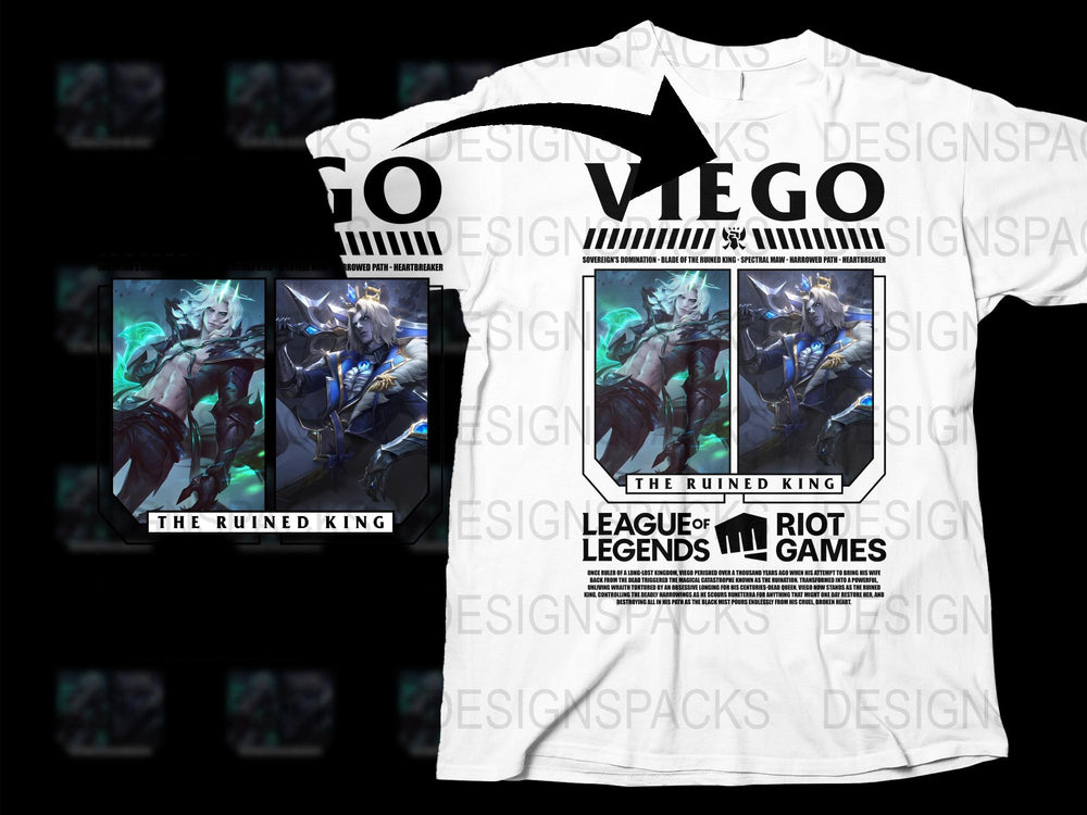 League of Legends Viego T-Shirt, The Ruined King Graphic Tee, Riot Games Merchandise, Unisex Gaming Apparel