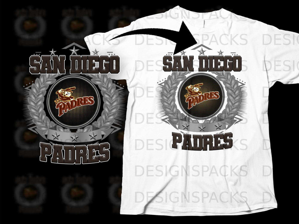 San Diego Padres Graphic Design Theme T-Shirt