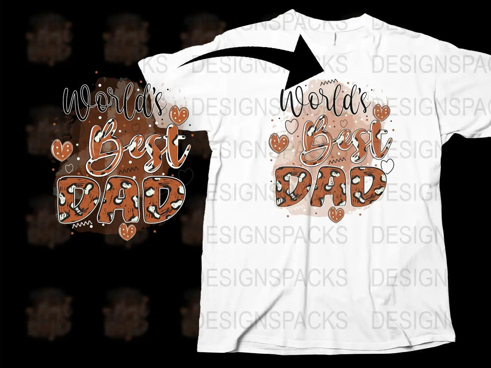World's Best Dad T-Shirt, Unique Father's Day Gift, Graphic Tee for Dads, Fun Dad Shirt Design, Men's Fashion White T-Shirt