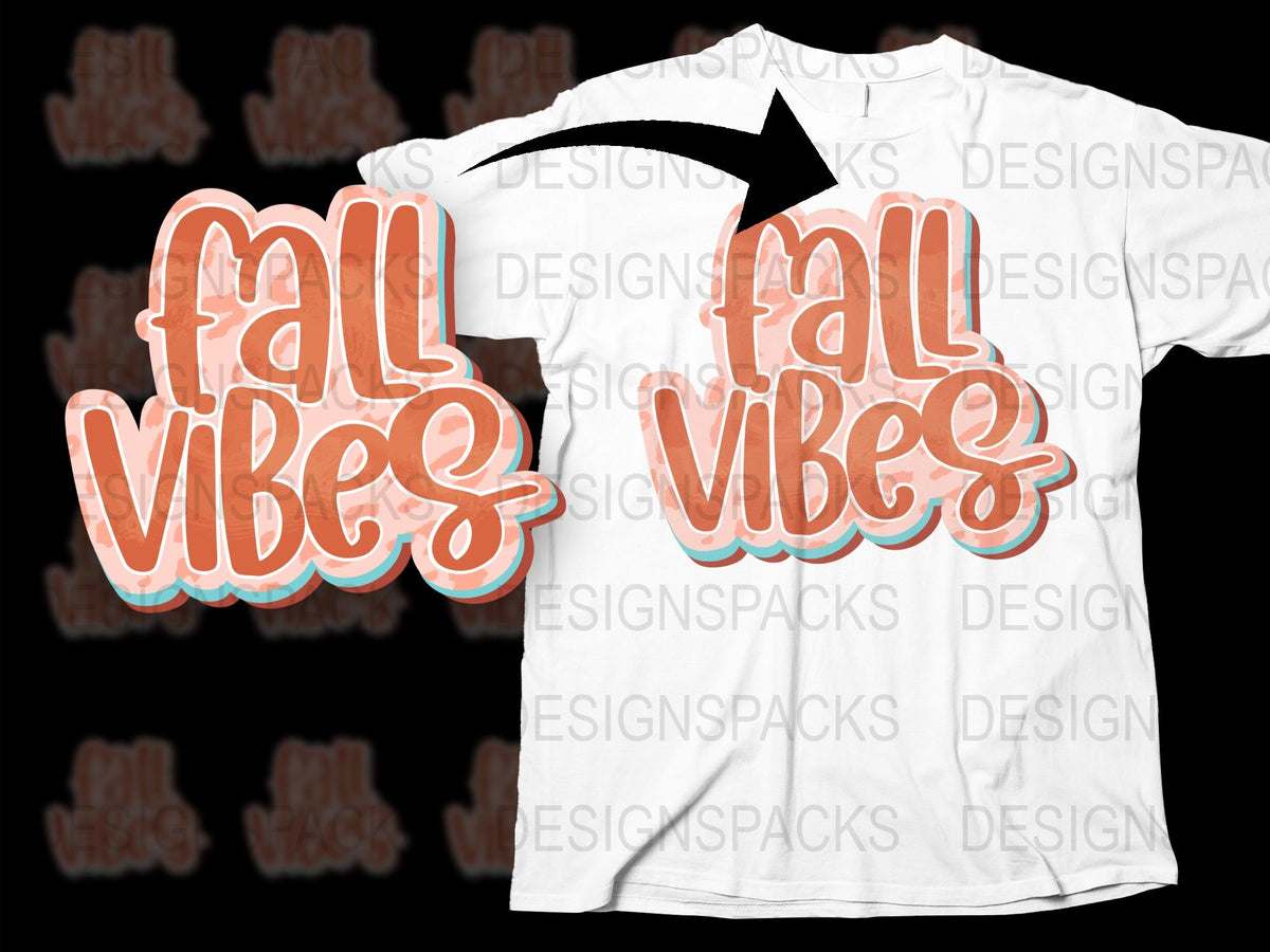 Fall Vibes T-Shirt, Autumn Seasonal Fashion, Casual Unisex Tee, Trendy Typography Design, Soft Cotton