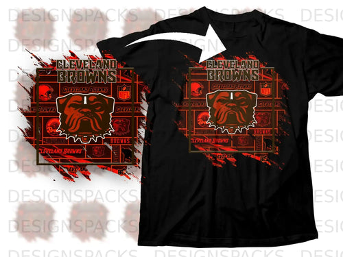 Cleveland Browns Bulldog Graphic Printed Shirt