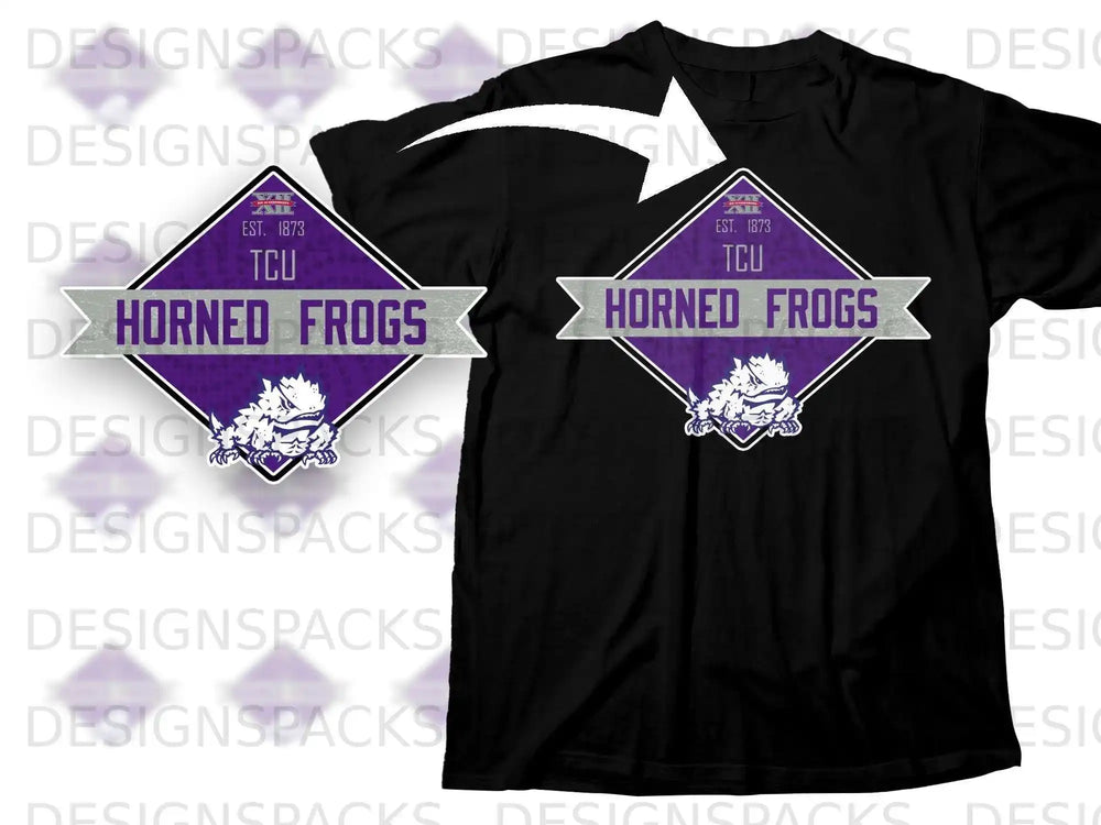 TCU Horned Frogs Purple Diamond Emblem T-shirt
