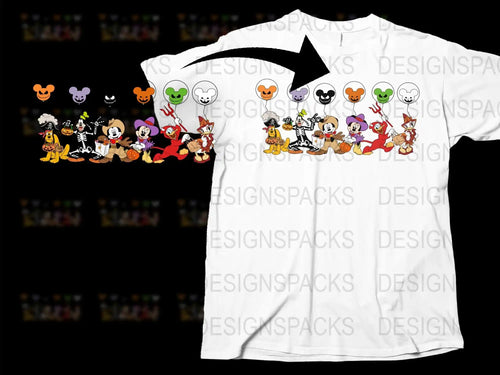 Kids Cartoon Character T-Shirt, Colorful Animated Faces, Cute Animal Tee, Unisex Children’s Clothing, Fun Graphic Shirt