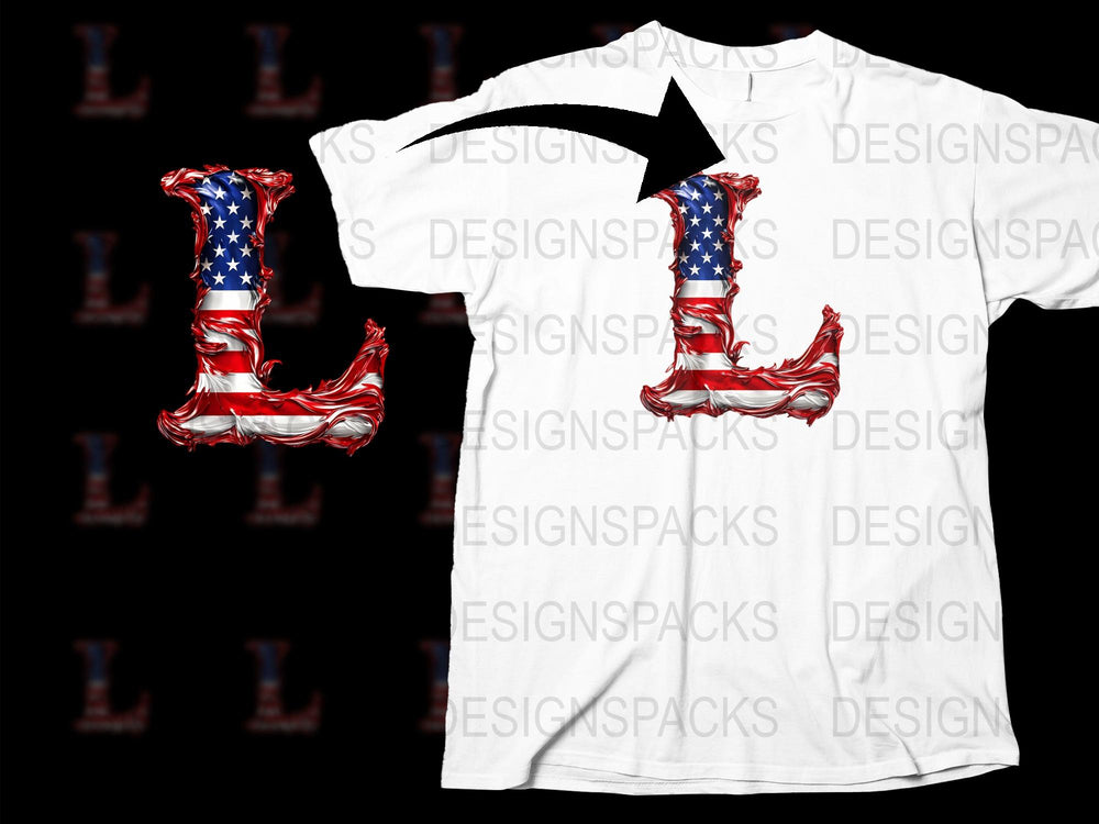 Patriotic American Flag T-Shirt, USA Independence Day Apparel, Star and Stripe Design, Unisex White Tee