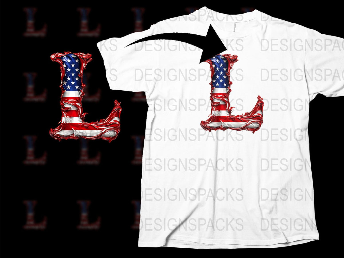 Patriotic American Flag T-Shirt, USA Independence Day Apparel, Star and Stripe Design, Unisex White Tee