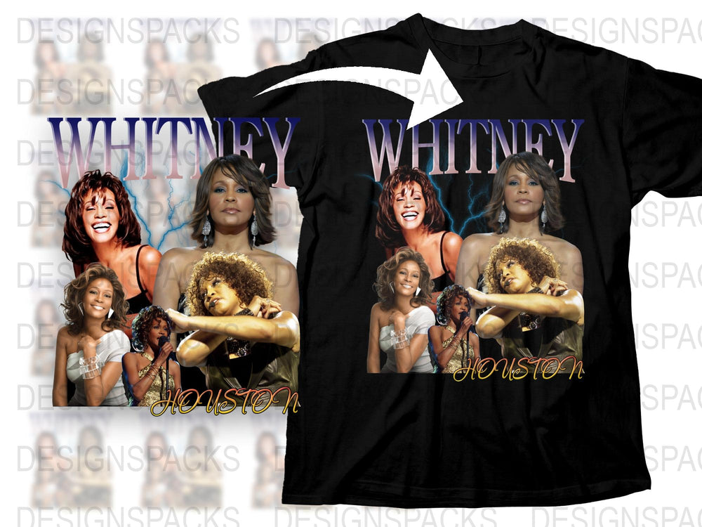 Whitney Houston Graphic T-Shirt, Vintage Style Music Tee, Retro Pop Icon, Fan Gift Idea
