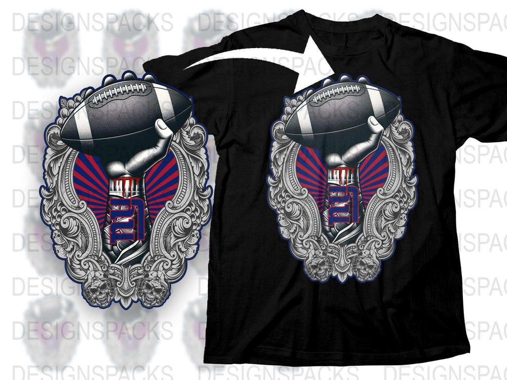 American Football T-Shirt, Vintage Helmet Design, Men's Sports Tee, Black Graphic Shirt